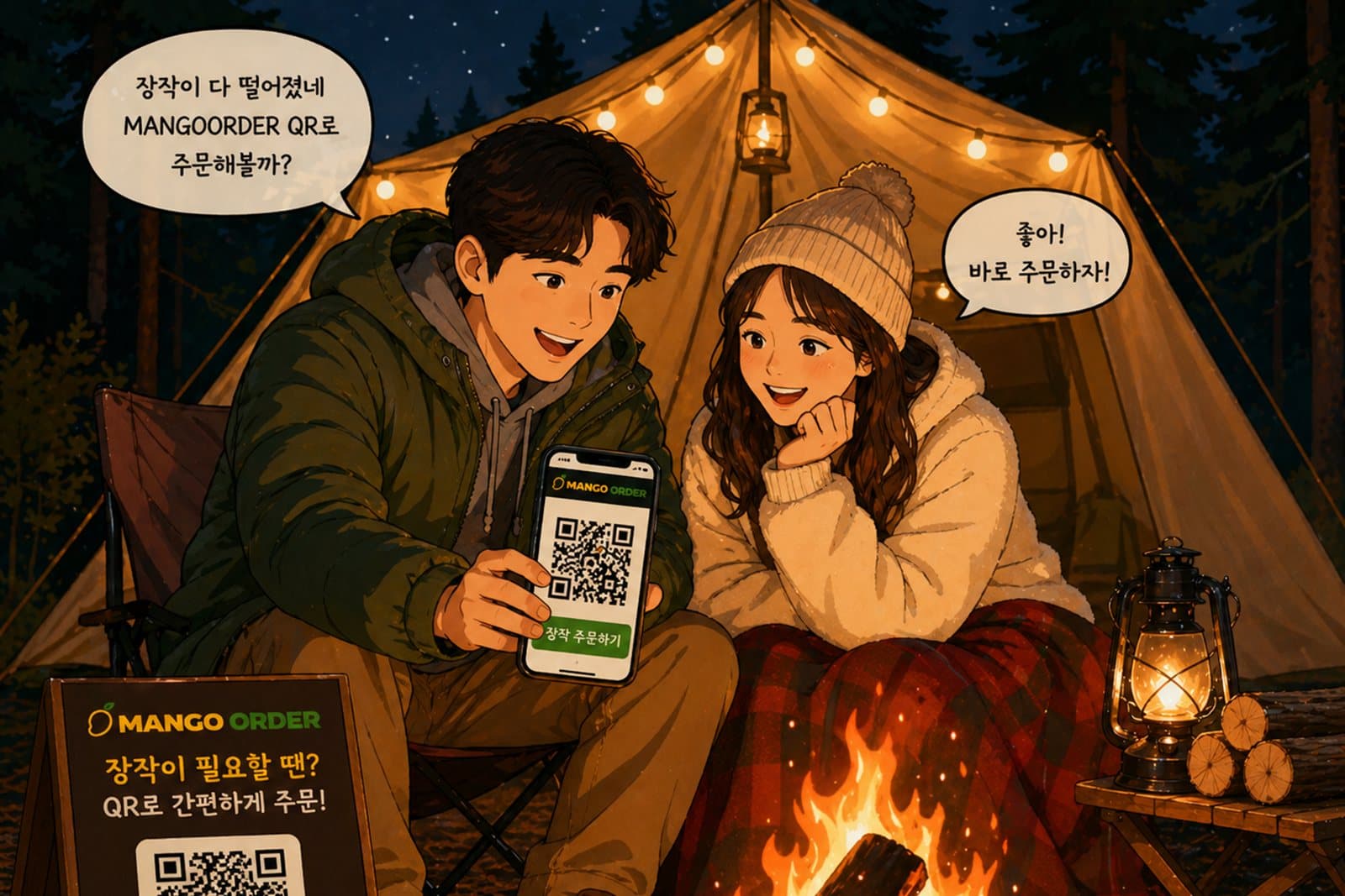 망고오더 사용 장면