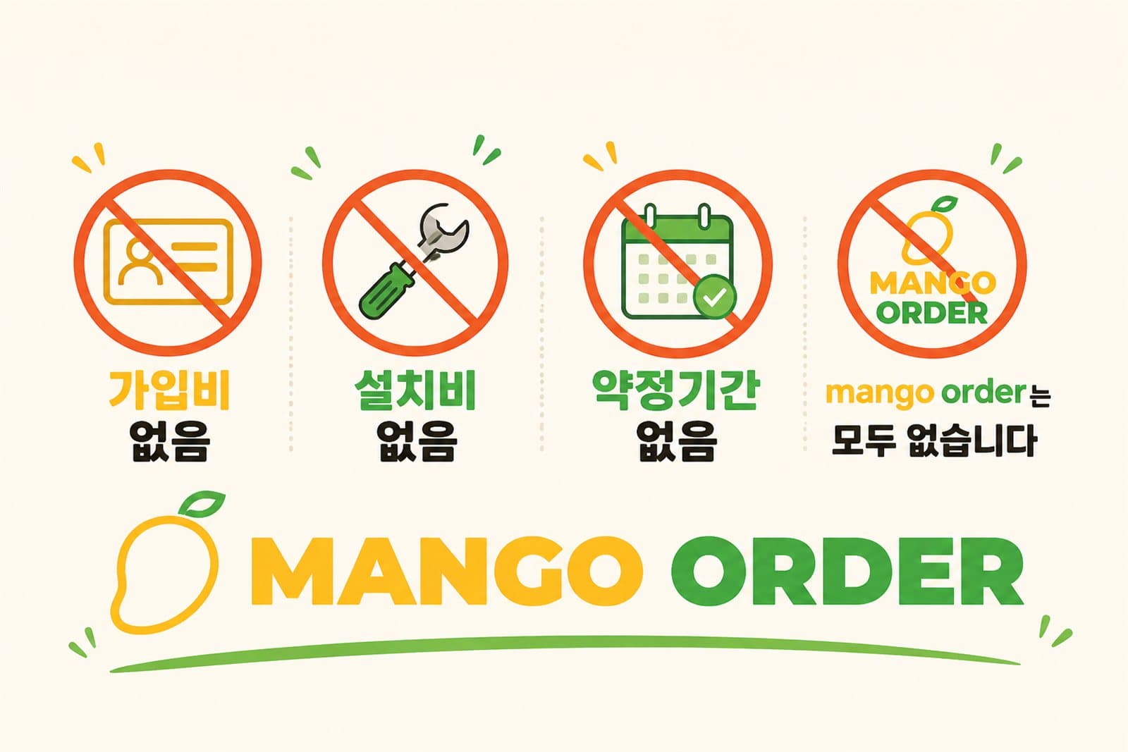 망고오더 사용 장면